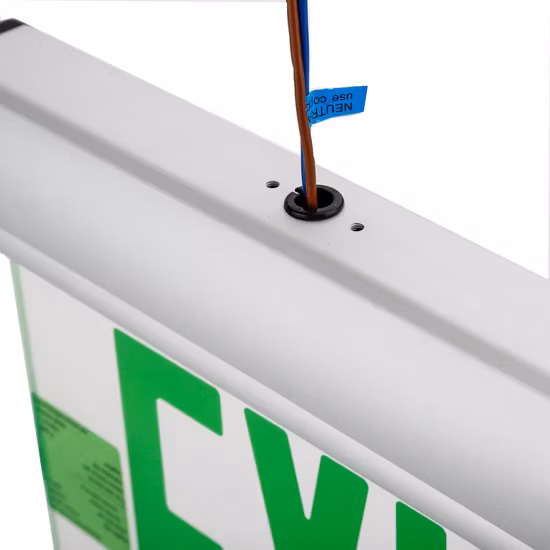 Señal de salida LED de aluminio acrílico para techo de edificio