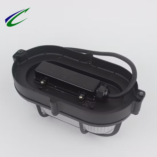 Luz LED negra para mamparo elipsoide LED de ahorro de energía para exteriores