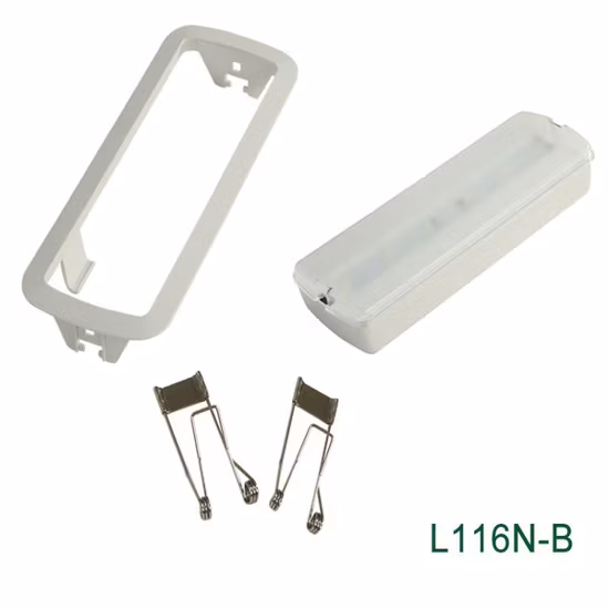 Luz de emergencia LED recargable con pilas empotrada en el techo de 3W